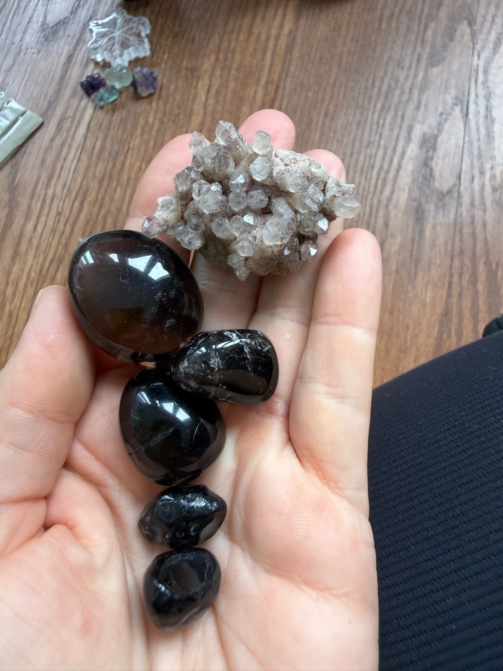 Crystal bundle - smoky quartz